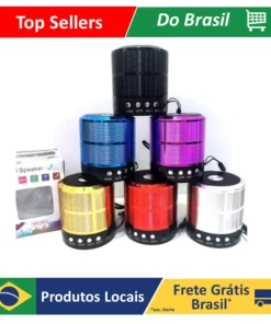 Mini Caixinha Som Bluetooth Portátil Usb Mp3 P2 Sd Rádio Fm